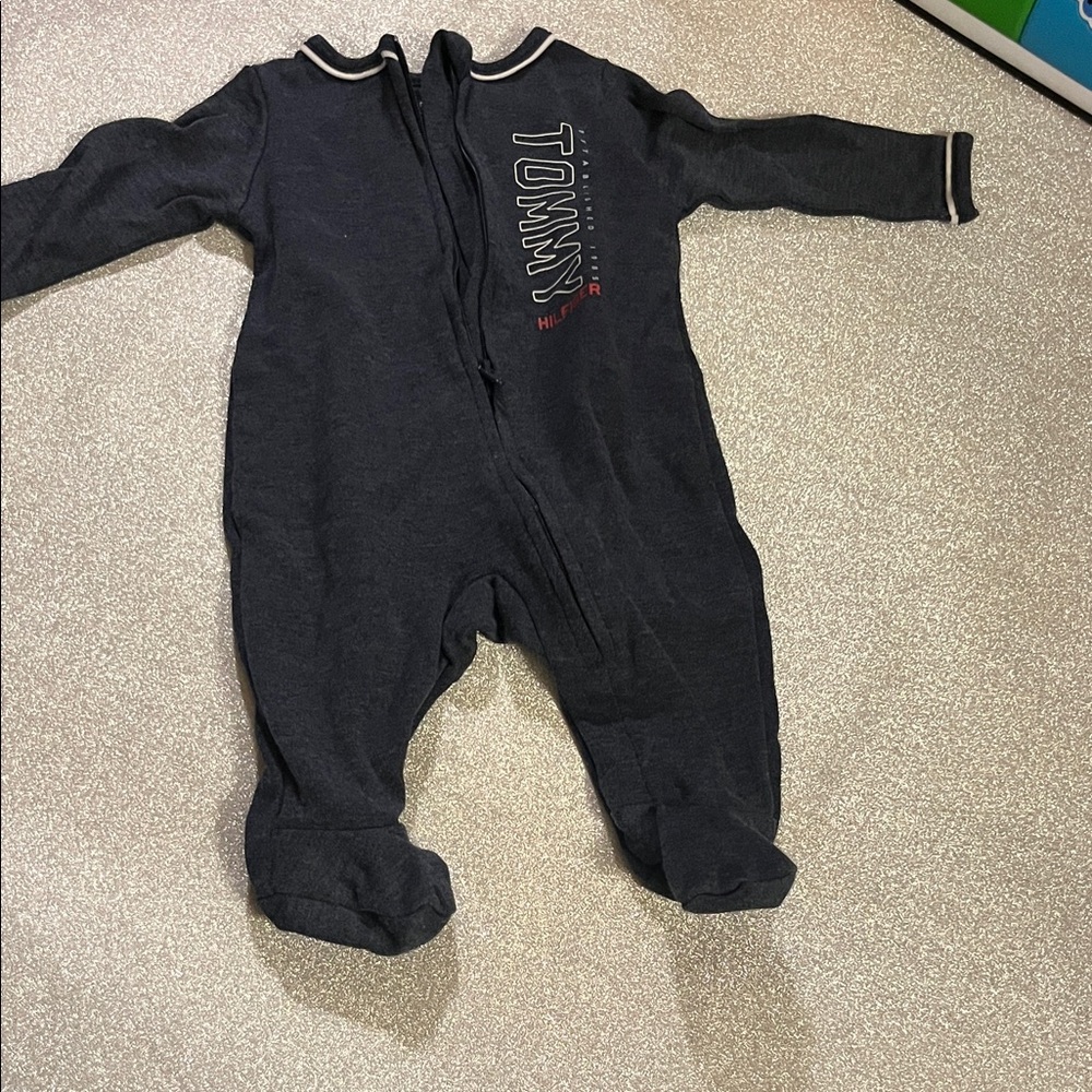 Tommy Hilfiger Charcoal Kids Footie
